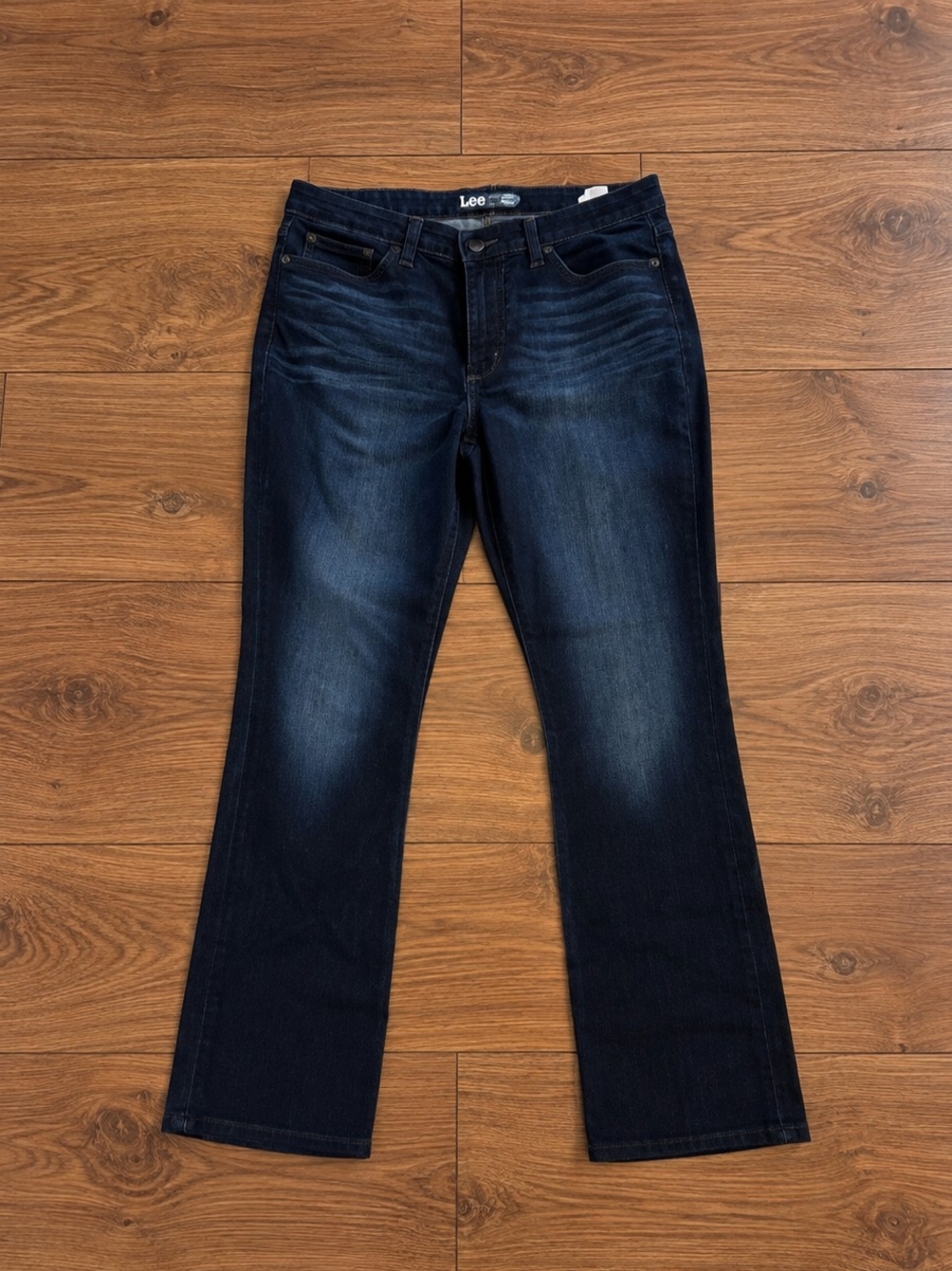 Lee Women's Boot Cut Jeans in Dark Blue Wash